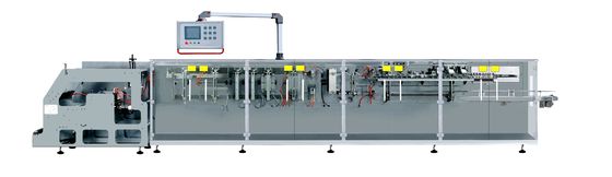 टुकड़े टुकड़े में फिल्म क्षैतिज Doypack खाद्य थैली पैकिंग मशीन